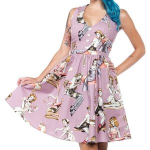 RARE/discontinued Waxing Poetic Pinup Zombie dress